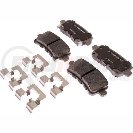 14D1430ACHF1 by ACDELCO - Disc Brake Pad Set-Ceramic Disc Brake Pad Rear ACDelco Advantage 14D1430ACHF1