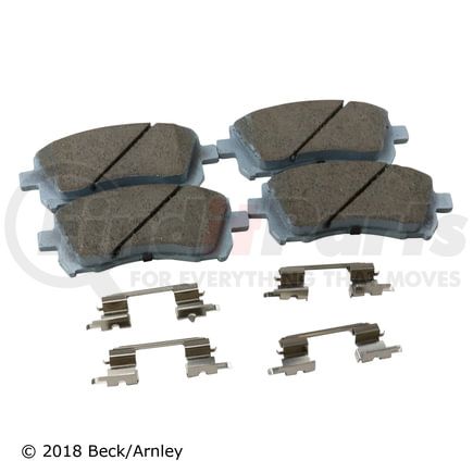 085-6554 by BECK ARNLEY - PREMIUM ASM PADS W / HARDWARE