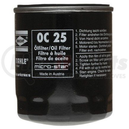 OC 25 OF by MAHLE - Engine Oil Filter