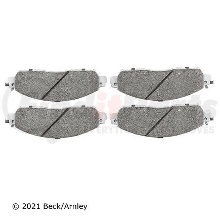 085-2117 by BECK ARNLEY - PREMIUM APPLICATION SPECIFIC MATERIAL BRAKE PADS