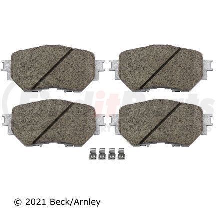 085-2122 by BECK ARNLEY - PREMIUM APPLICATION SPECIFIC MATERIAL BRAKE PADS