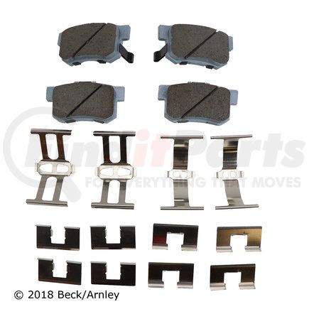 085-6339 by BECK ARNLEY - PREMIUM ASM PADS W / HARDWARE