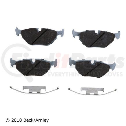 085-6363 by BECK ARNLEY - PREMIUM ASM PADS W / HARDWARE