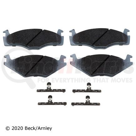 085-6228 by BECK ARNLEY - PREMIUM ASM PADS W / HARDWARE