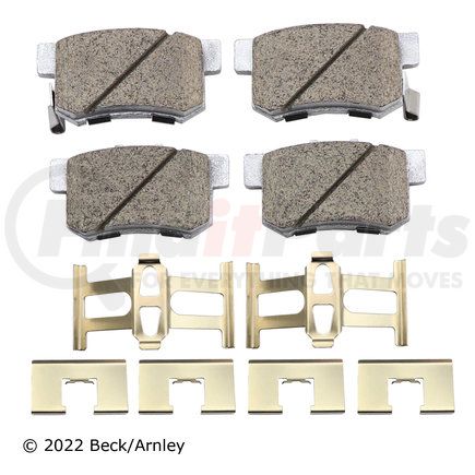 085-6498 by BECK ARNLEY - PREMIUM ASM PADS W / HARDWARE