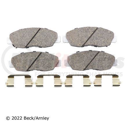 085-6530 by BECK ARNLEY - PREMIUM ASM PADS W / HARDWARE