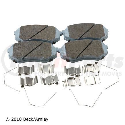 085-6535 by BECK ARNLEY - PREMIUM ASM PADS W / HARDWARE