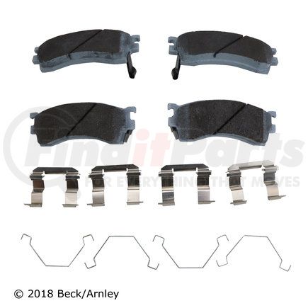 085-6471 by BECK ARNLEY - PREMIUM ASM PADS W / HARDWARE