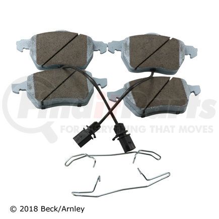 085-6608 by BECK ARNLEY - PREMIUM ASM PADS W / HARDWARE