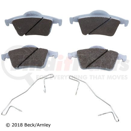 085-6616 by BECK ARNLEY - PREMIUM ASM PADS W / HARDWARE