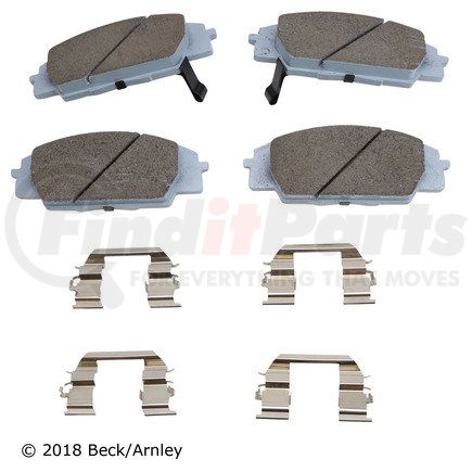 085-6639 by BECK ARNLEY - PREMIUM ASM PADS W / HARDWARE