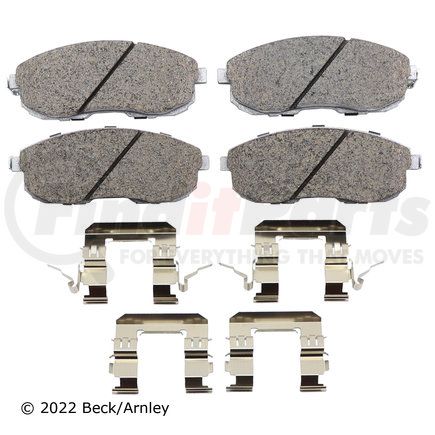 085-6640 by BECK ARNLEY - PREMIUM ASM PADS W / HARDWARE