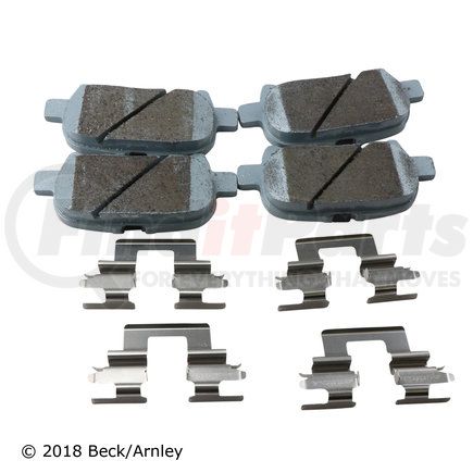 085-6647 by BECK ARNLEY - PREMIUM ASM PADS W / HARDWARE