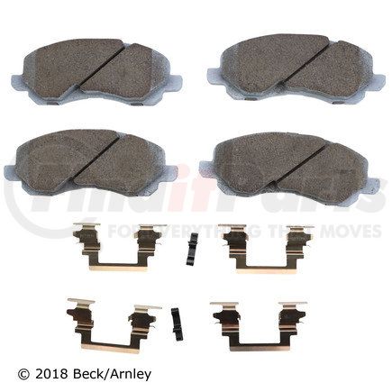 085-6656 by BECK ARNLEY - PREMIUM ASM PADS W / HARDWARE