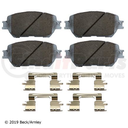 085-6657 by BECK ARNLEY - PREMIUM ASM PADS W / HARDWARE