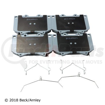 085-6618 by BECK ARNLEY - PREMIUM ASM PADS W / HARDWARE