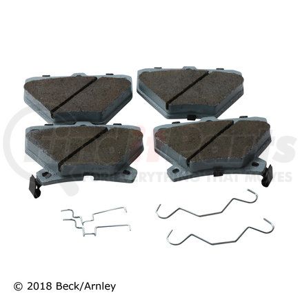 085-6636 by BECK ARNLEY - PREMIUM ASM PADS W / HARDWARE