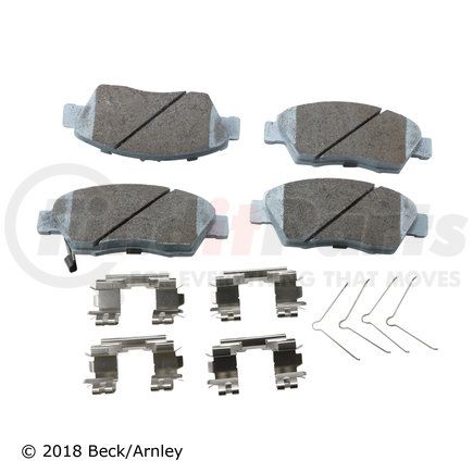 085-6693 by BECK ARNLEY - PREMIUM ASM PADS W / HARDWARE