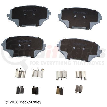 085-6696 by BECK ARNLEY - PREMIUM ASM PADS W / HARDWARE