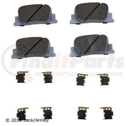 085-6670 by BECK ARNLEY - PREMIUM ASM PADS W / HARDWARE