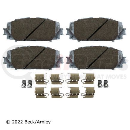 085-6744 by BECK ARNLEY - PREMIUM ASM PADS W / HARDWARE