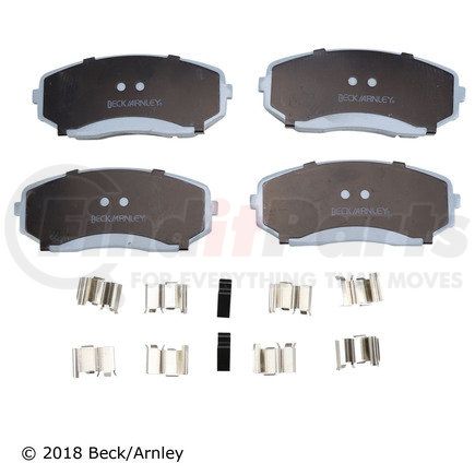 085-6748 by BECK ARNLEY - PREMIUM ASM PADS W / HARDWARE