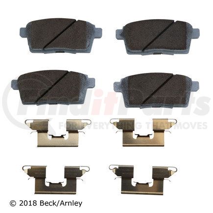 085-6749 by BECK ARNLEY - PREMIUM ASM PADS W / HARDWARE