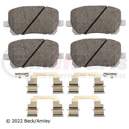 085-6697 by BECK ARNLEY - PREMIUM ASM PADS W / HARDWARE