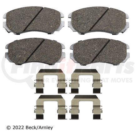 085-6706 by BECK ARNLEY - PREMIUM ASM PADS W / HARDWARE