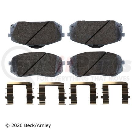 085-6784 by BECK ARNLEY - PREMIUM ASM PADS W / HARDWARE