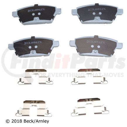 085-6754 by BECK ARNLEY - PREMIUM ASM PADS W / HARDWARE