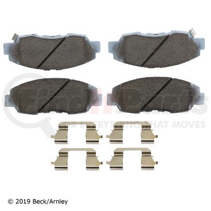 085-6755 by BECK ARNLEY - PREMIUM ASM PADS W / HARDWARE