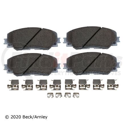 085-6786 by BECK ARNLEY - PREMIUM ASM PADS W / HARDWARE