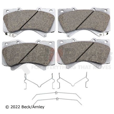 085-6791 by BECK ARNLEY - PREMIUM ASM PADS W / HARDWARE