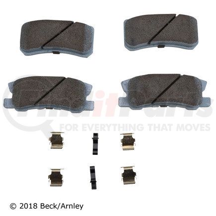 085-6847 by BECK ARNLEY - PREMIUM ASM PADS W / HARDWARE