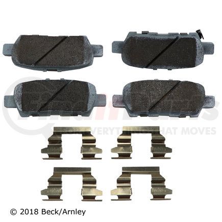 085-6933 by BECK ARNLEY - PREMIUM ASM PADS W / HARDWARE