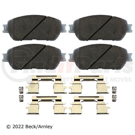 085-6952 by BECK ARNLEY - PREMIUM ASM PADS W / HARDWARE