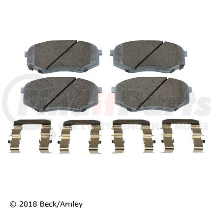 085-6957 by BECK ARNLEY - PREMIUM ASM PADS W / HARDWARE