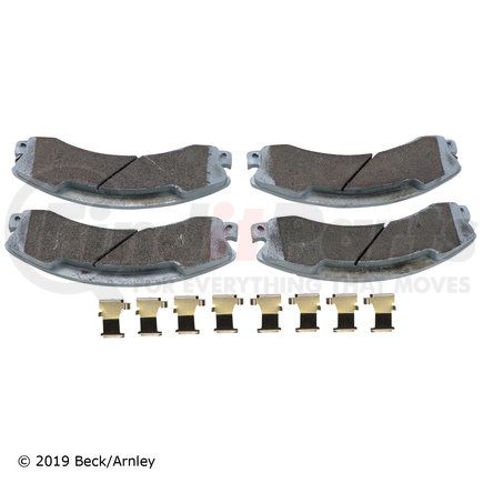 085-6989 by BECK ARNLEY - PREMIUM ASM PADS W / HARDWARE