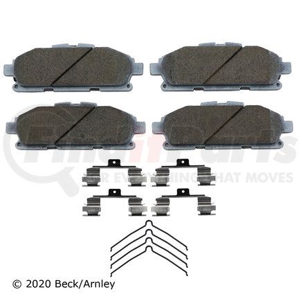 085-6967 by BECK ARNLEY - PREMIUM ASM PADS W / HARDWARE