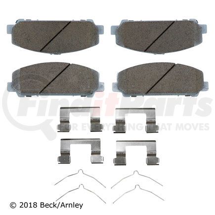 085-7017 by BECK ARNLEY - PREMIUM ASM PADS W / HARDWARE