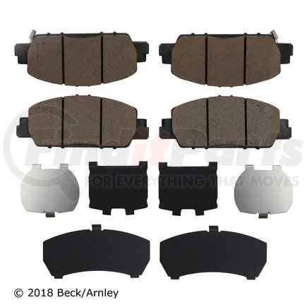 089-1970 by BECK ARNLEY - PREMIUM BRAND BRAKE PADS