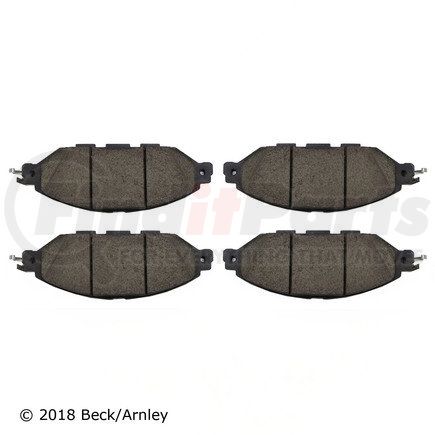 089-1966 by BECK ARNLEY - PREMIUM BRAND BRAKE PADS