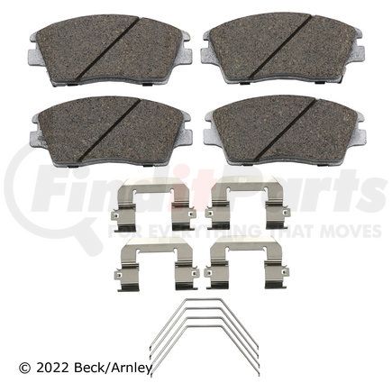 085-7051 by BECK ARNLEY - PREMIUM ASM PADS W / HARDWARE