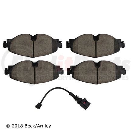 089-2028 by BECK ARNLEY - PREMIUM BRAND BRAKE PADS