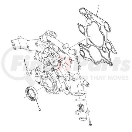 1871920C91 by NAVISTAR - INTERNATIONAL KT SEAL,KIT FRONT