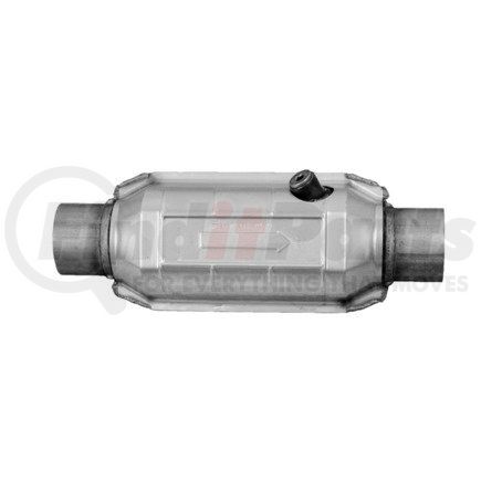 608264 by ANSA - Federal / EPA Catalytic Converter - Universal OBDII Enhanced - 2.00" ID Neck / 2.00" ID Neck; Round; 5.9L / 6250; O2 Port: 1 - Driv. side