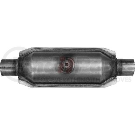 608314 by ANSA - Federal / EPA Catalytic Converter - Universal OBDII Enhanced - 2.00" ID Neck / 2.00" ID Neck; Round; 5.9L / 6250; O2 Port: 1 - Center