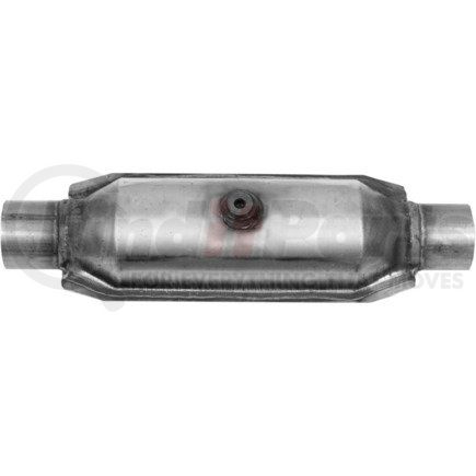 608315 by ANSA - Federal / EPA Catalytic Converter - Universal OBDII Enhanced - 2.25" ID Neck / 2.25" ID Neck; Round; 5.9L / 6250; O2 Port: 1 - Center