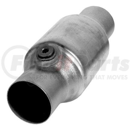 608397 by ANSA - Federal / EPA Catalytic Converter - Universal OBDII Spun - 3.00" ID Neck / 3.00" ID Neck; Round; 5.9L / 6000; O2 Port: 1